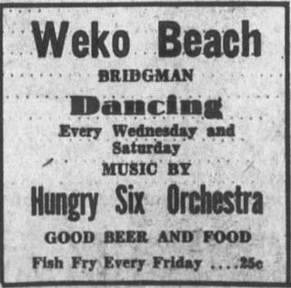 Weko Beach Pavillion (Weco Beach) - 14 Jul 1934 Ad